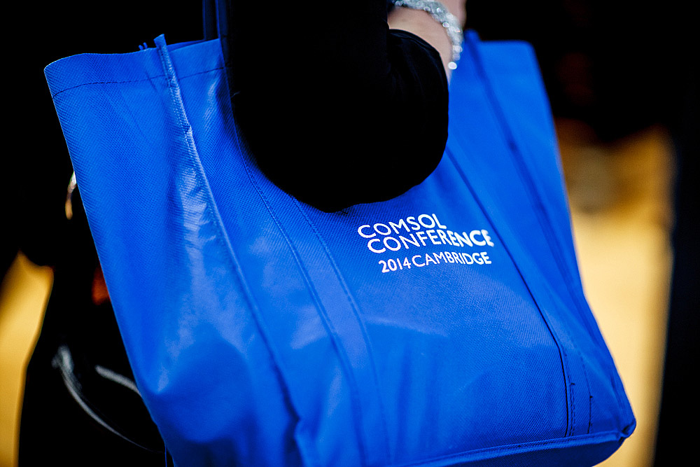 COMSOL Conference 2014 Cambridge goodie bag.