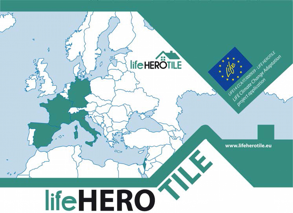  Life HEROTILE 项目的徽标图。