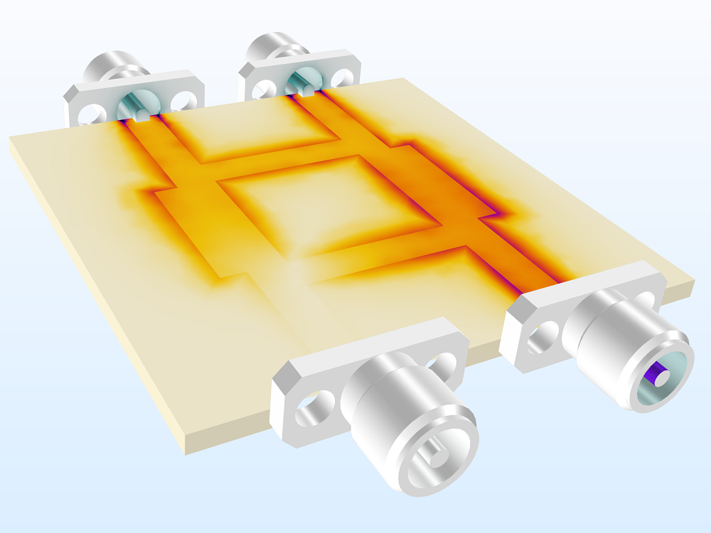 分支线耦合器模型的图像。