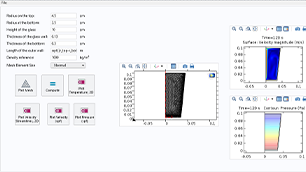 A simulation app UI for studying nonisothermal flow in a glass of cold water heated to room temperature.