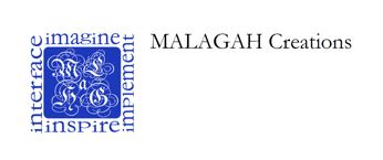 Malagah Creations™标志的图像。