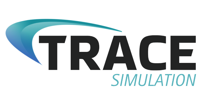 The logo for TRACE simulation, a COMSOL Certified Consultant.