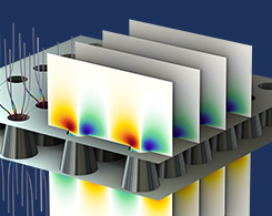 A model of a perforated plate used in mufflers and acoustic liners.