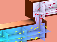 An image of a typical aluminum interconnect model, showing the normalized vacancy concentration.