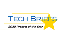Logo du produit de l'année 2020 des Tech Briefs.