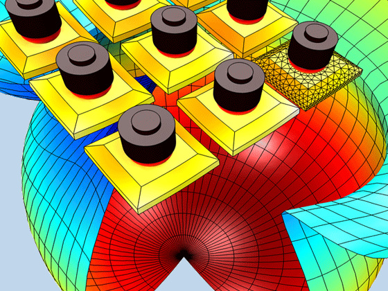 Visualizzazione in primo piano di un modello di trasduttore tonpilz.