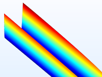 Flusso di piombo visualizzato in gradazione arcobaleno.