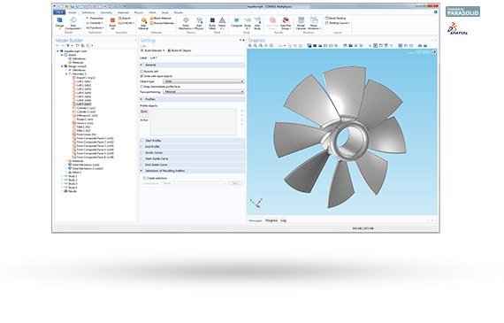 CAD Design Import and Creation Tool From COMSOL