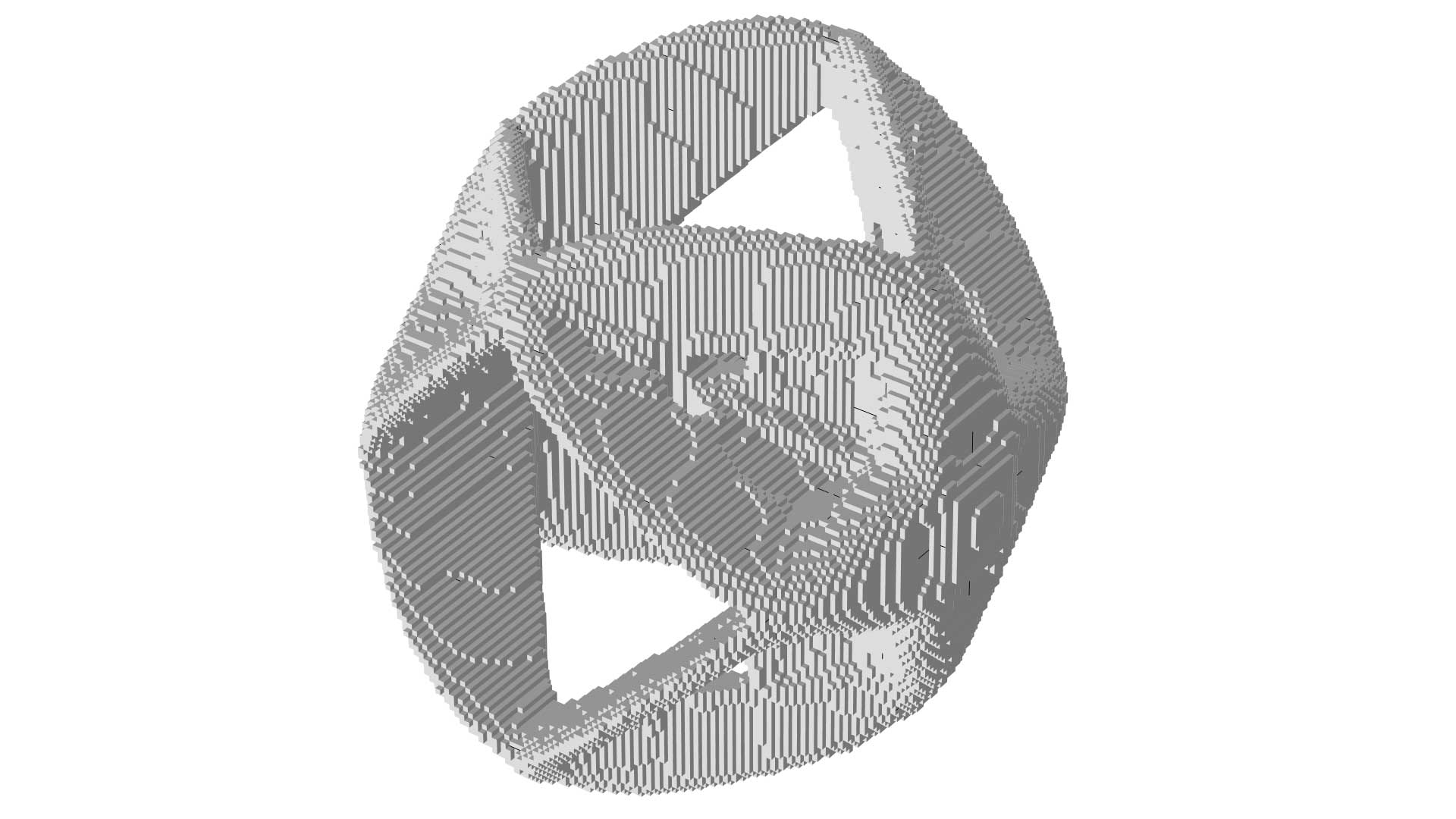 A torsion sphere model with two symmetry planes.