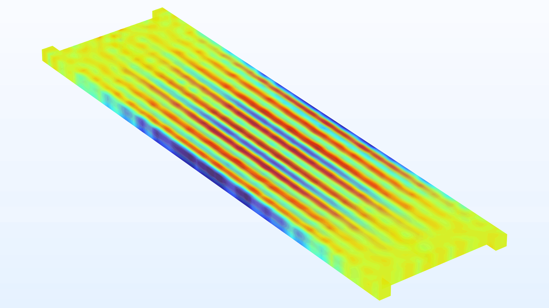 A resonator model showing the S0 mode in the Rainbow color table.