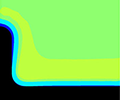 Dendrite growth modeled in black, teal, and lime green.