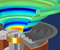 A loudspeaker model.