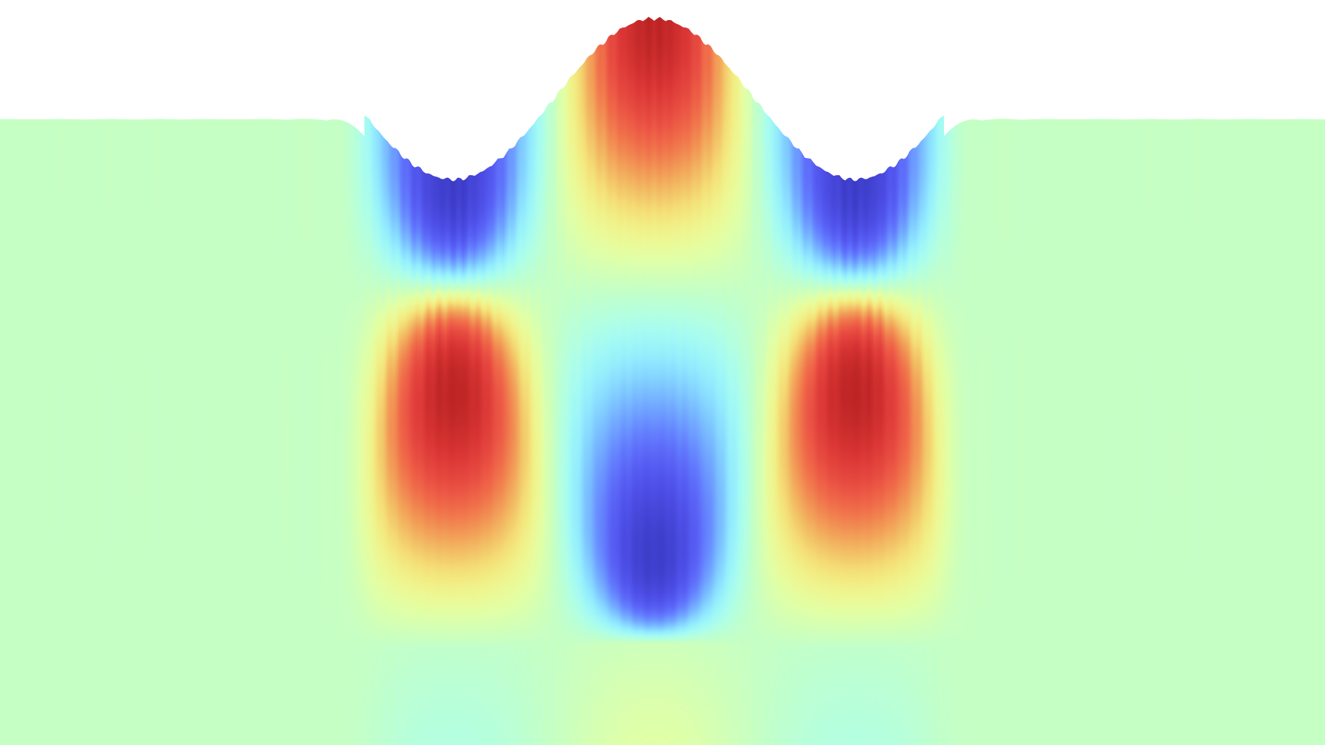 One example of the displacement field for an eigenmode.