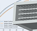 A 3D model of a compressor design for a carbon capture system.