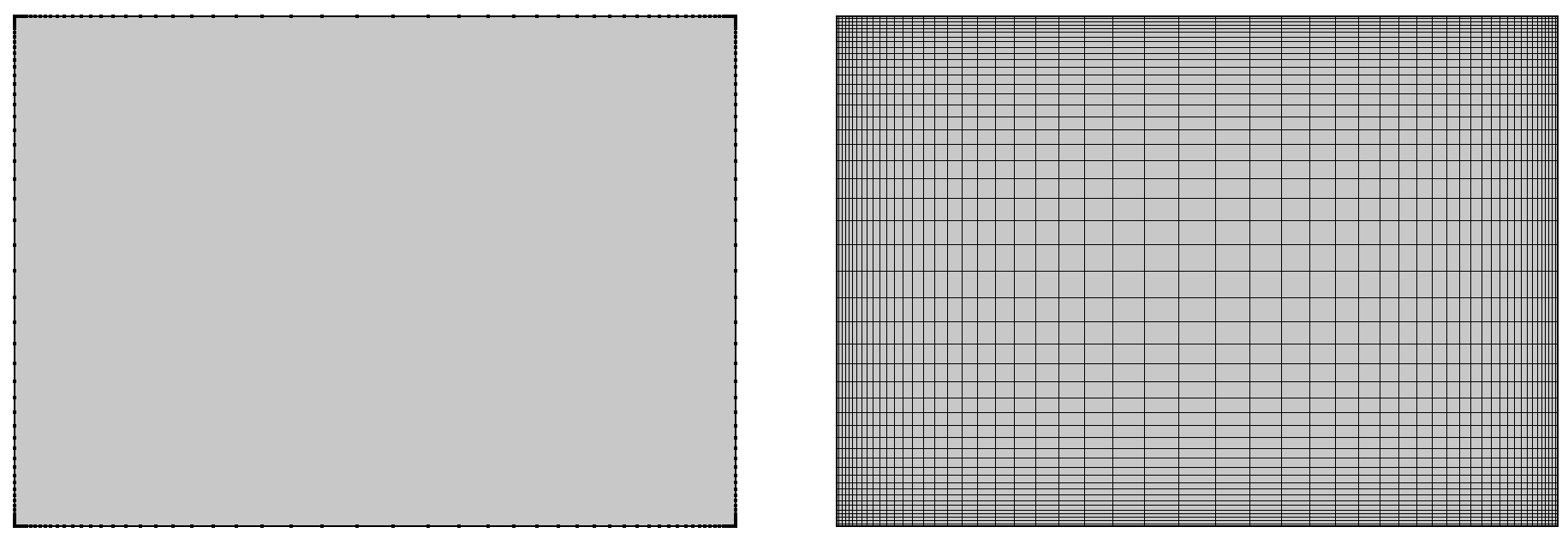 Points are shown along the perimeter of one rectangle, and the points are used to create the elements shown in a second rectangle.