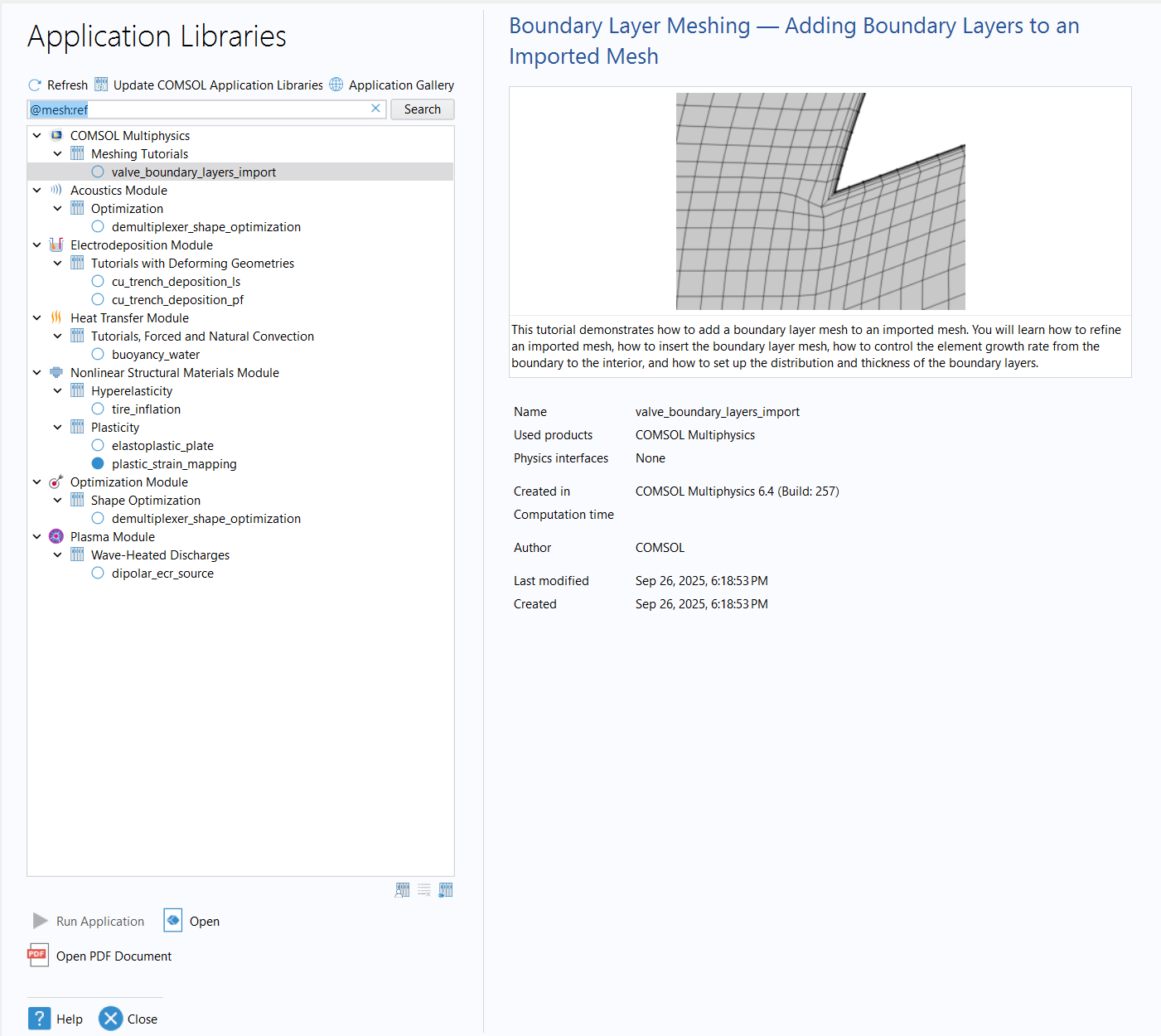 Application Library Example How to Search for Relevant Modeling Examples