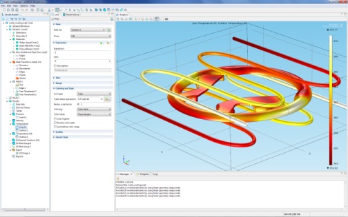 Steering wheel mold in COMSOL Multiphysics