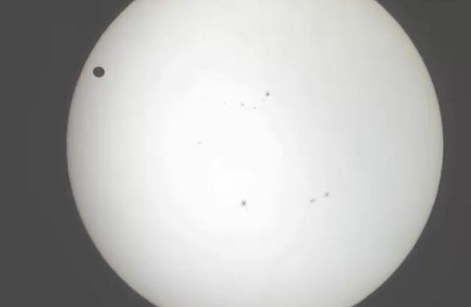 Venus transit of the Sun, via John Francis' stream from Tulsa, OK