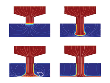 optical surface simulation of slurry