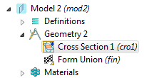 在comsol Multiphysics 4.3b中添加一个横截面