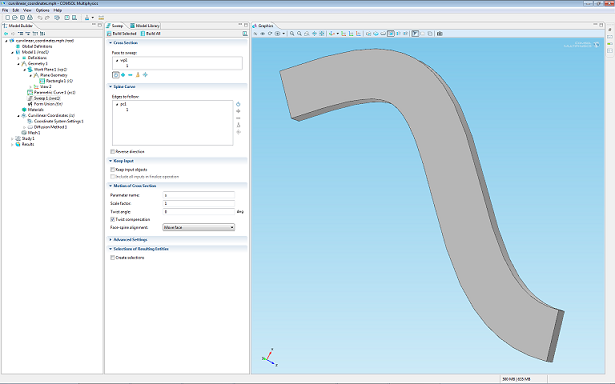 Final swept geometry