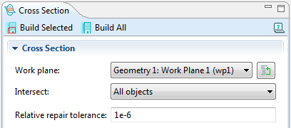 Selecting a Work Plane in COMSOL Multiphysics 4.3b