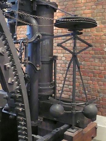 Engine governor from a steam engine
