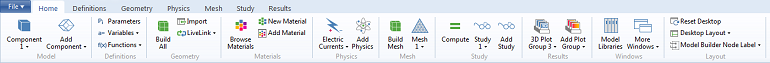 Ribbon in COMSOL Multiphysics version 4.4