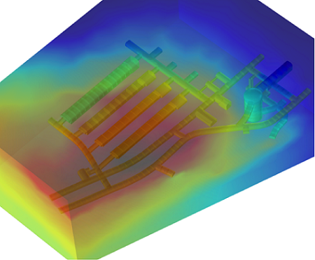 Underground repository simulation