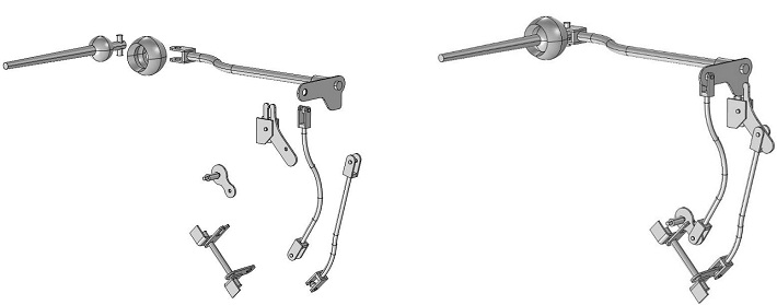 Geometry of the gearshift mechanism