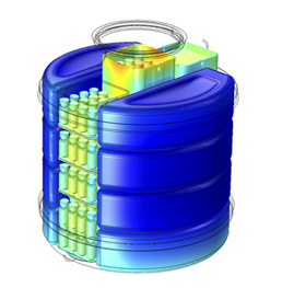 COMSOL Multiphysics model of the Passive Vaccine Storage Device