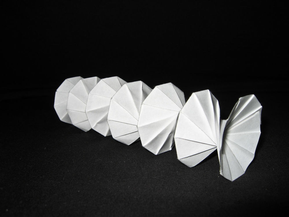 Photo of the Spring Into Action origami model.