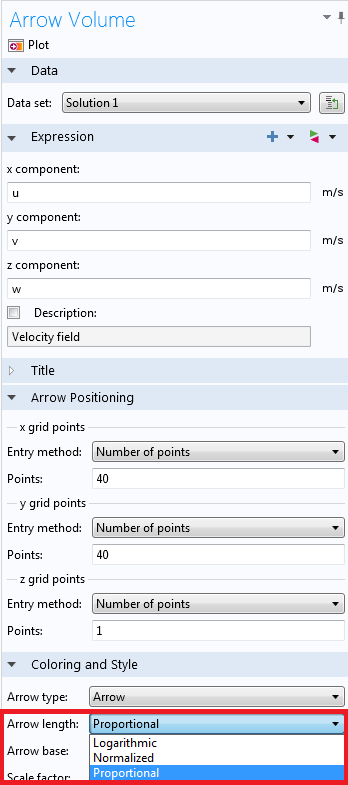 Adjusting the length of the arrows.