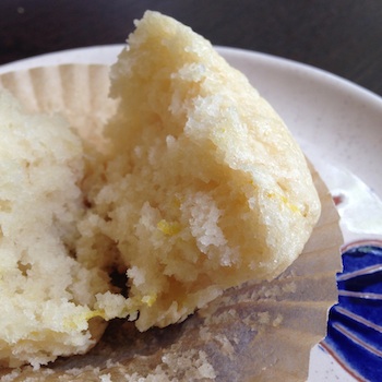 Vegan lemon muffin.