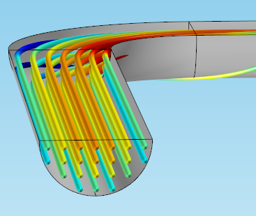 Pipe inlet boundary curves.