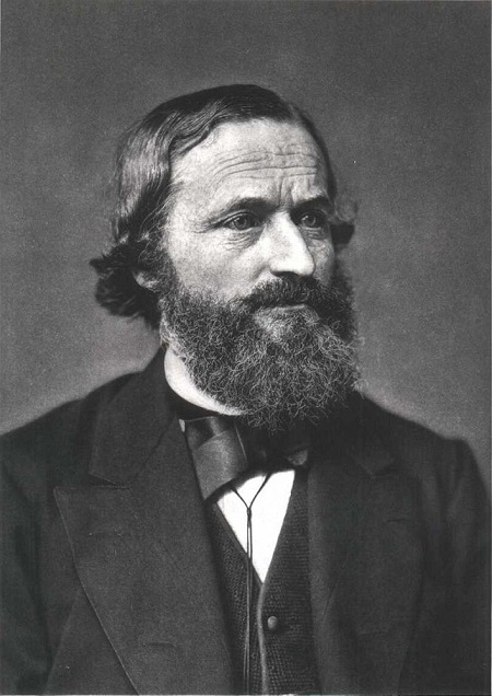 A portrait of Gustav Kirchhoff.