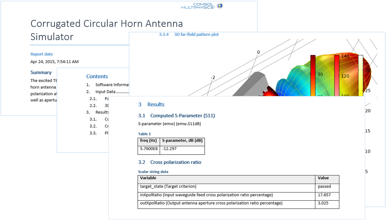 Seen here is a report that will help you summarize your results.