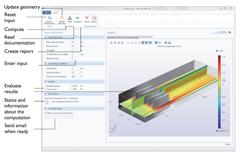 Optimizing Heat Sink Designs with a Simulation App COMSOL Blog