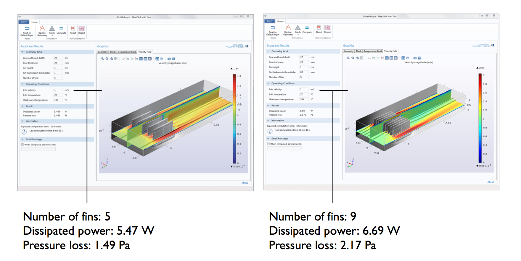 Optimizing Heat Sink Designs With A Simulation App Comsol Blog
