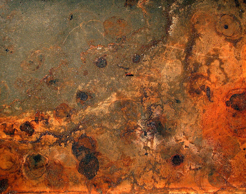 A picture showing rust.