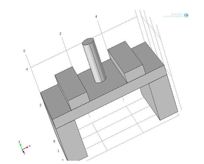 A schematic of an underwater MEMS-based pressure sensor.