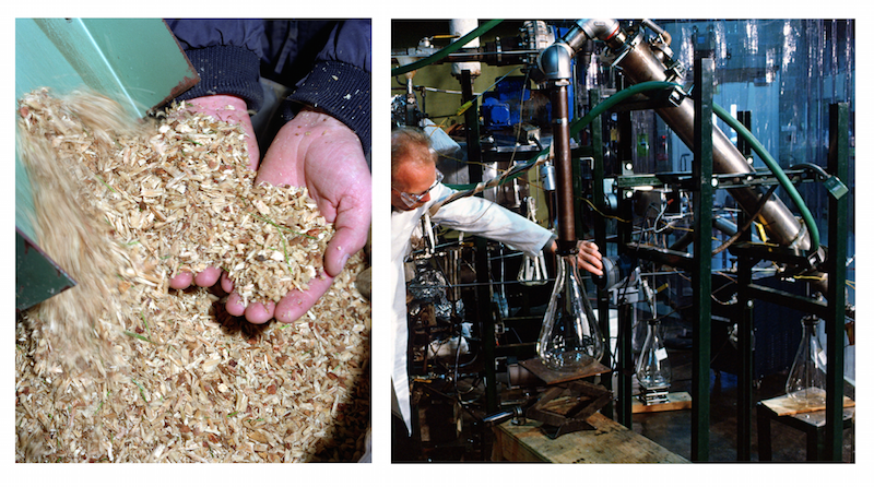 Preparing biomass for pyrolysis and addressing factors within the biofuel conversion process.