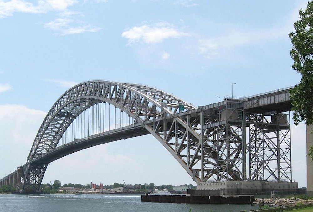 Photograph showing the Bayonne Bridge.