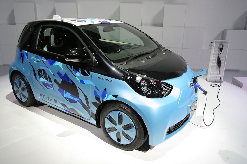 Photograph of an electric vehicle.