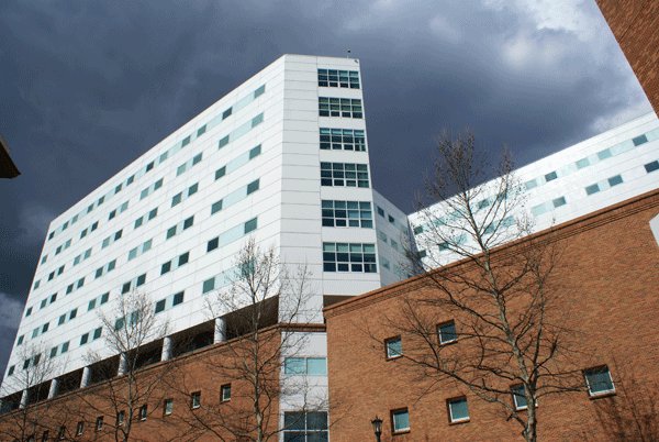 A photograph of a medical center.
