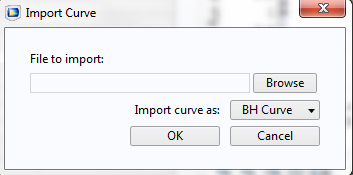 Screen capture showing the Import Curve dialog box.