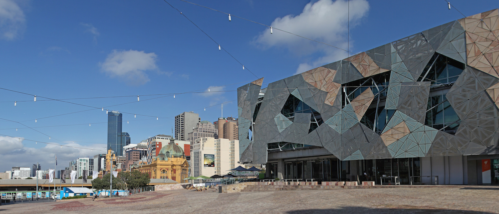 A photo of Federation Square.