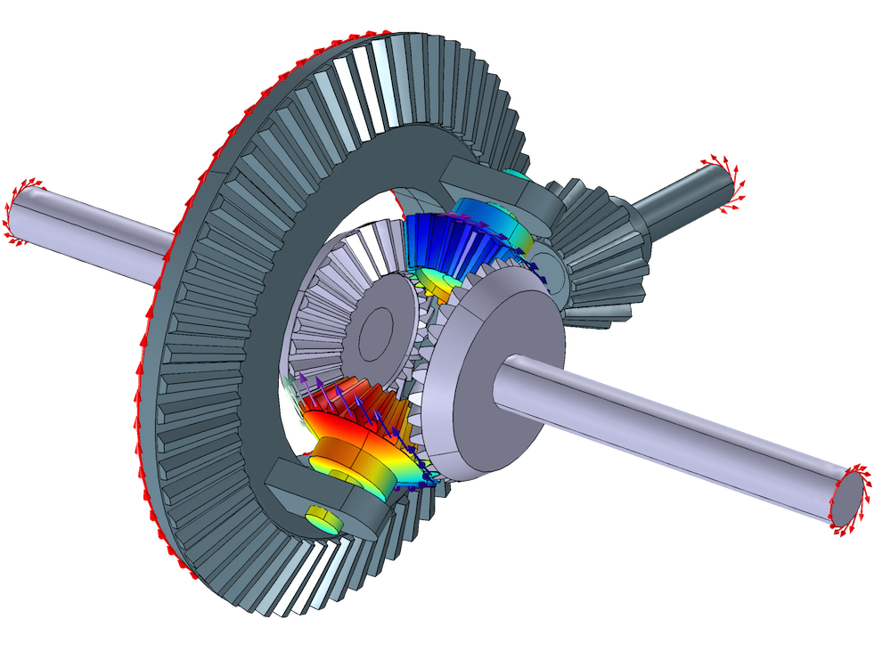 Model example of a differential gear.