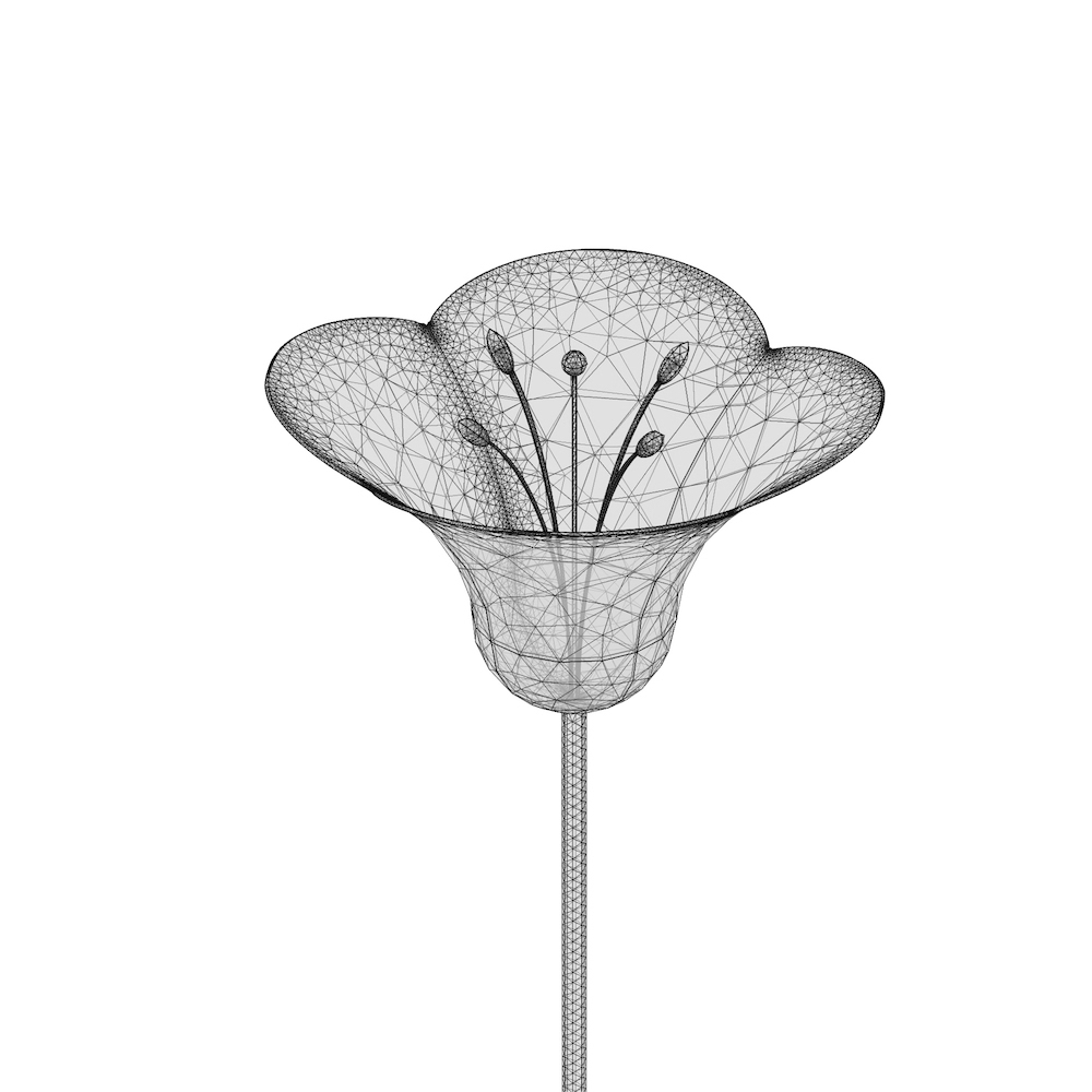 Flower mesh used in bumblebee electroreception research.