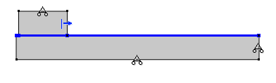 A slider geometry with mechanical boundary conditions highlighted.